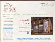 Tablet Screenshot of mens-resource-centre.ca
